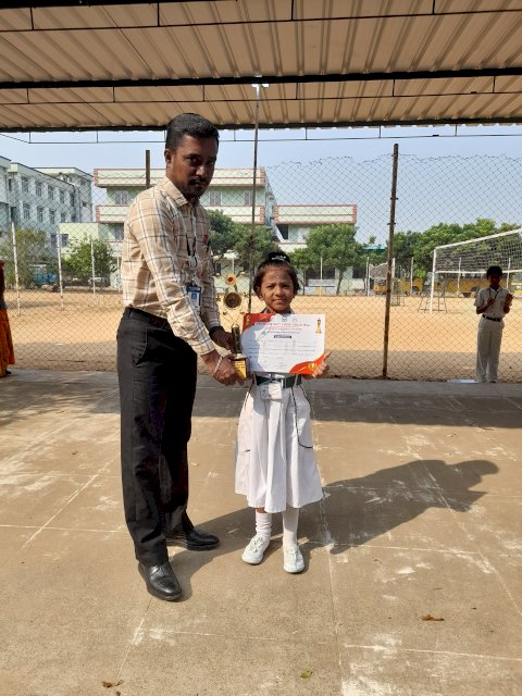 Bhavishaa of Grade-I excelled in Chess competition