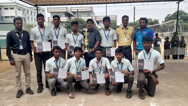 Students of Grade XI Runner of Kabaddi competition in KSSC Annual Sports Meet 2022 