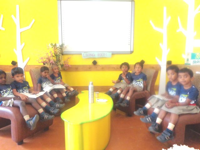 Theme day - Types of rooms : Children learnt about rooms in the house - Lil' Stars